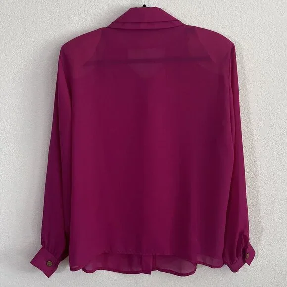 Vintage Notations 80s Blouse - Picture 2 of 7